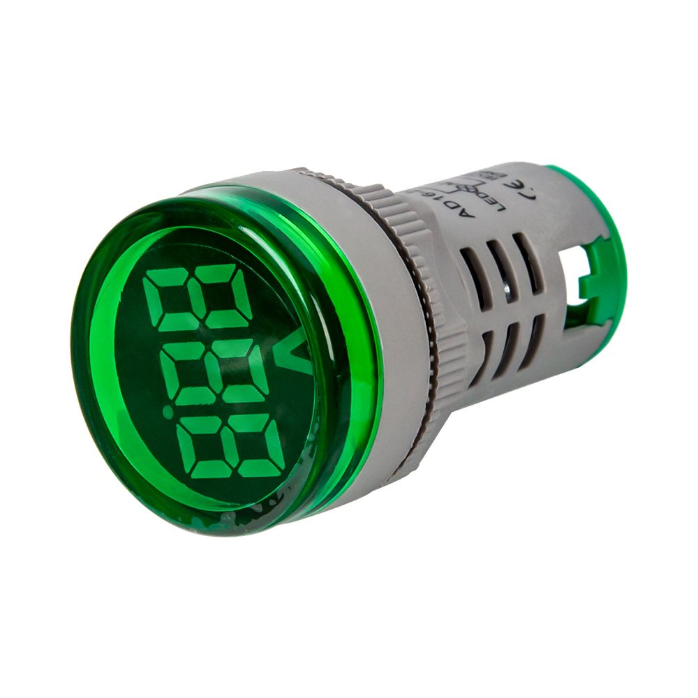 20-75Hz 22mm AD16-22DSHZ LED Hertz Meter Green